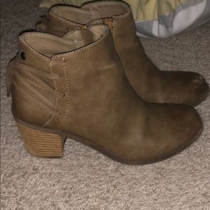 Francesca lace up booties worn once